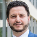 Portrait of Ziyad Ben Taleb in front of the S E I R Building.