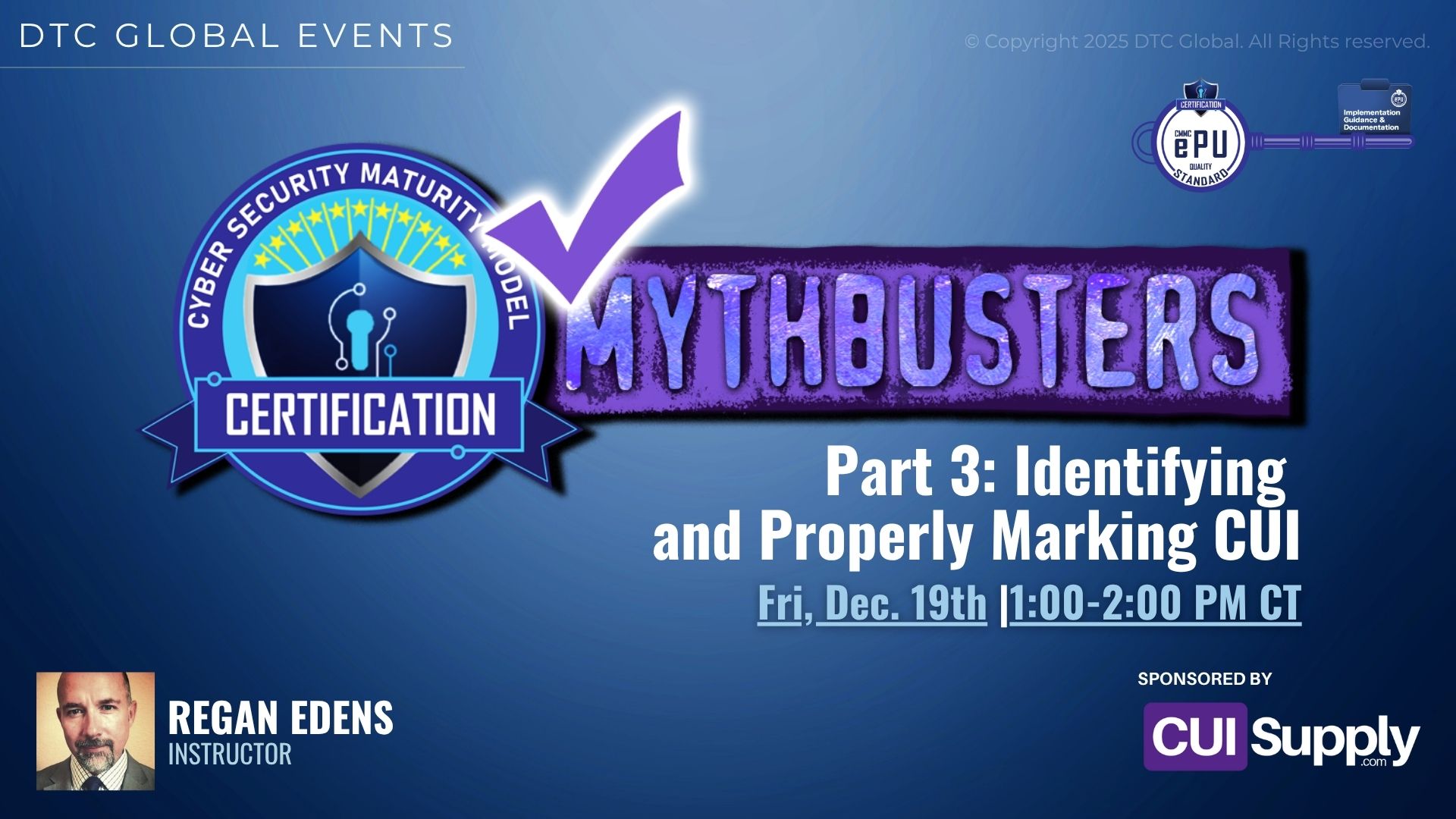 MythBusters 3: Identifying and Properly Marking C U I