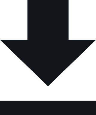 Download Icon in canvas (black downwards arrow)