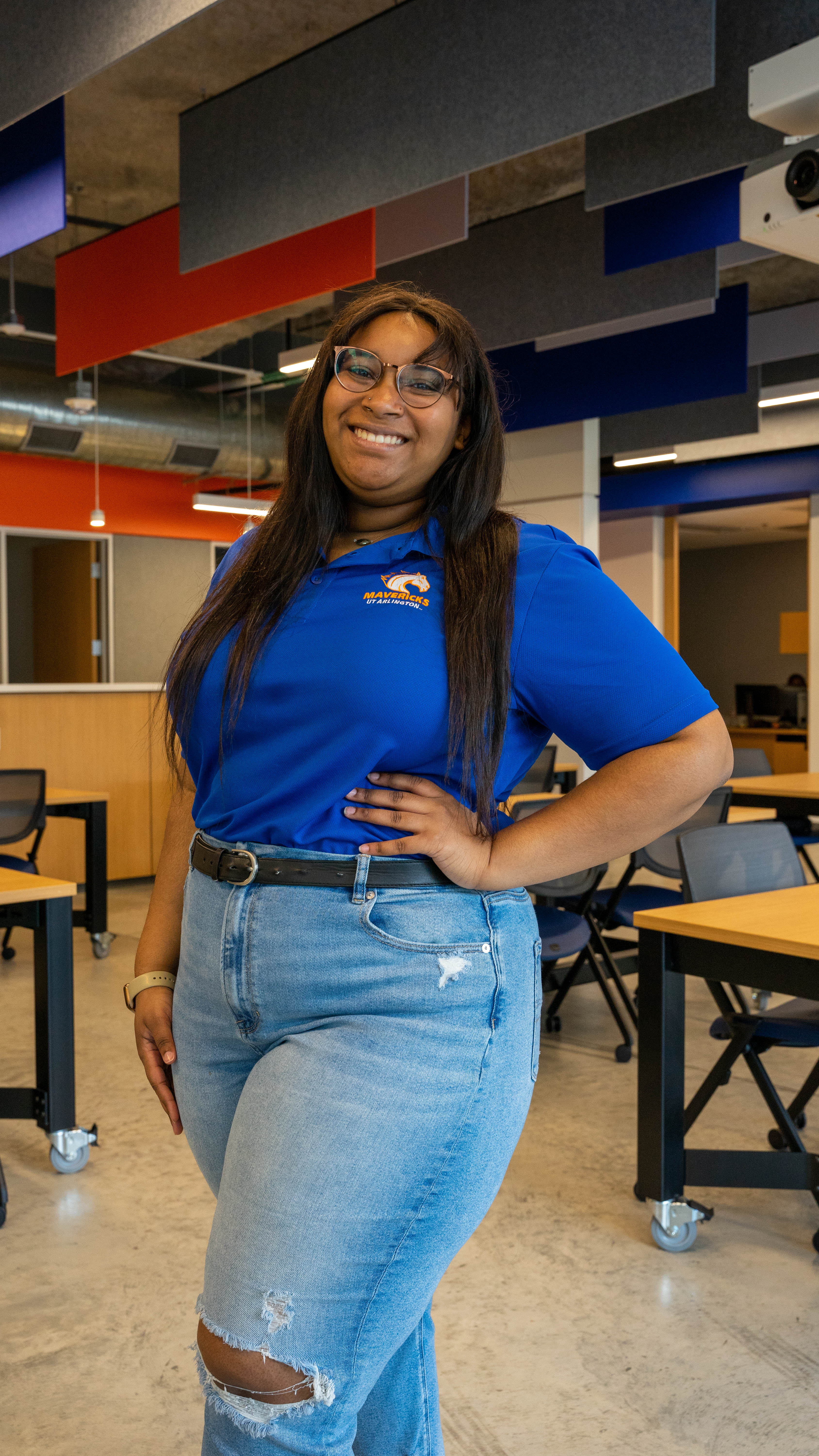 Student ambassador posing for photo