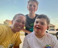 Taylor Kelly and her two sons.