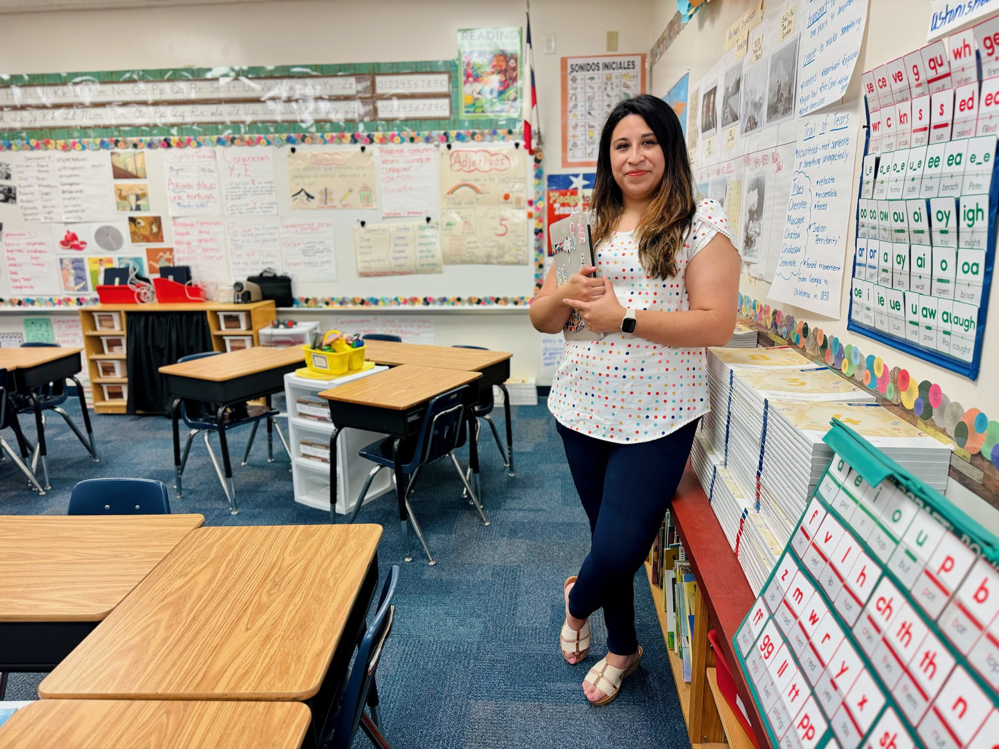 Photo of Denisse Pavlovich in her clinical teaching classroom (photo taken May 2024)