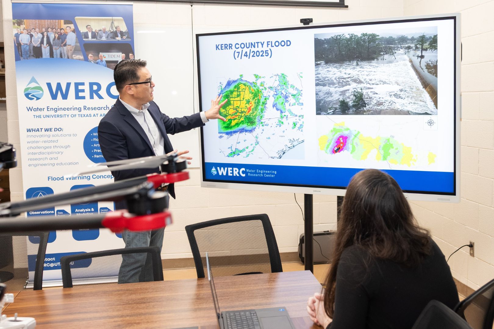Nick Fang presents some of his flooding research