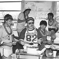 Engineering students compete in a chili cook-off