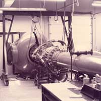 A wind tunnel in the Aerodynamics Research Center