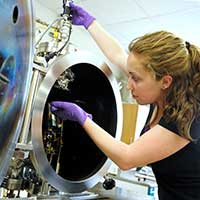 Materials Science and Engineering student at furnace