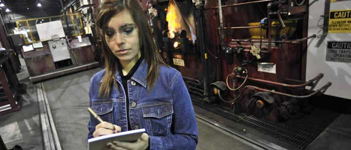 Student on an Industrial Engineering Internship
