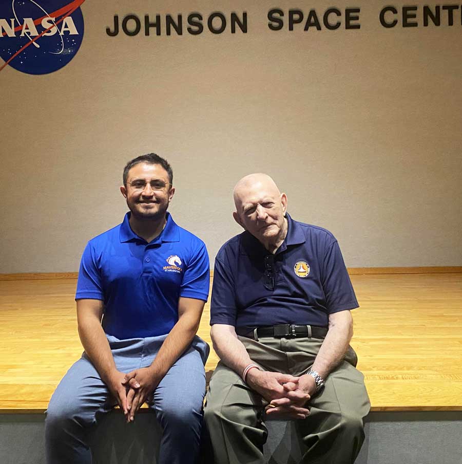 Jorge with NASA legend Eugene Kranz