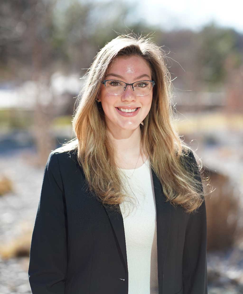 Kyra Delgado during her internship at Dunaway