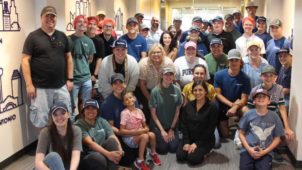 Kyra Delgado during her internship at Dunaway