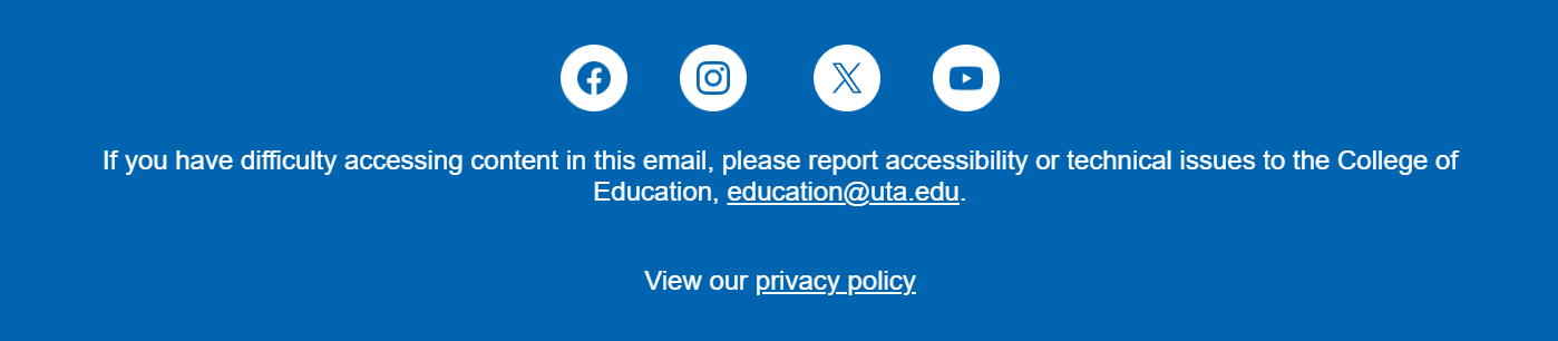 Education Footer