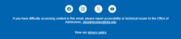 Footer Admissions