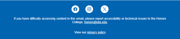 Footer Honors College