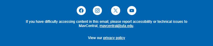 Footer MavCentral