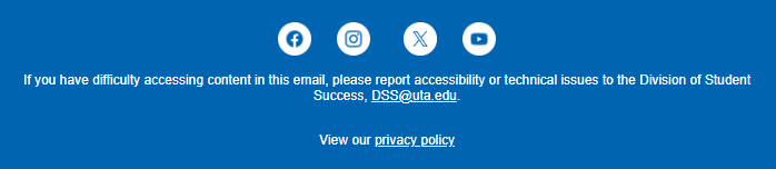 Footer Student Success                