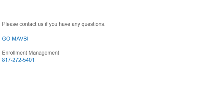 Outro Section Enrollment Management
