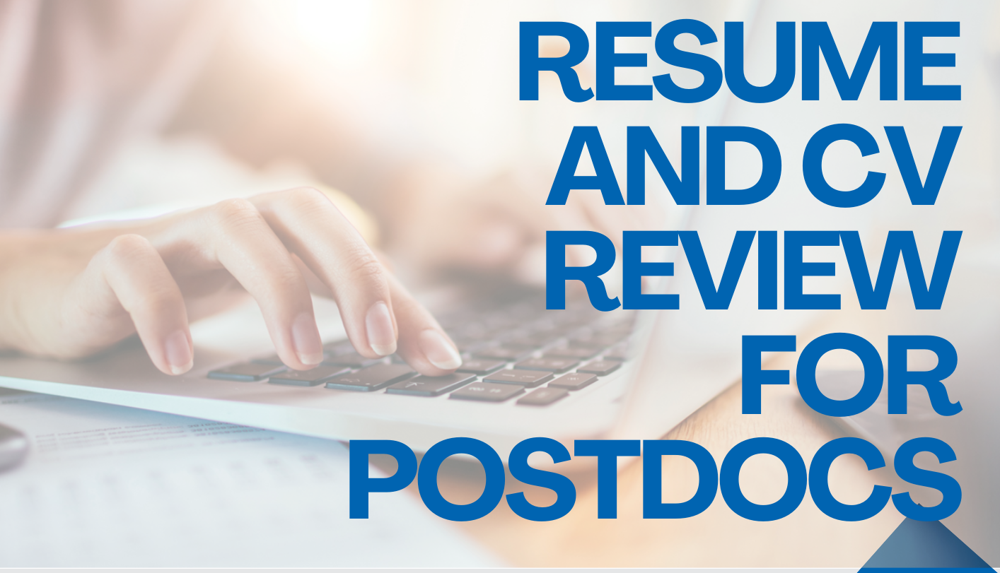 NEW Resume and CV review service for postdocs