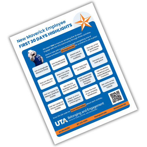 picture of the 30 day new employee challenge flyer