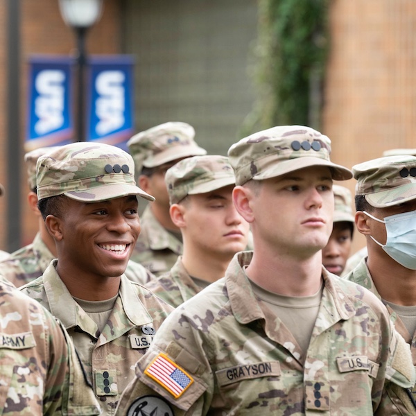 photograph of soldiers in formation