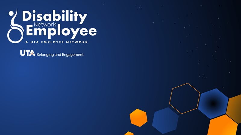 dark blue and orange background for disability employee program