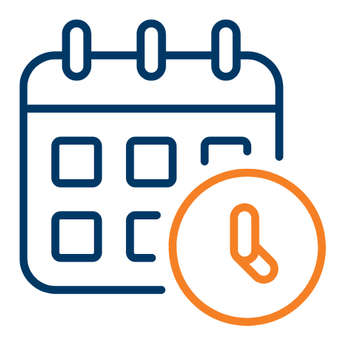 Calendar with Clock Icon