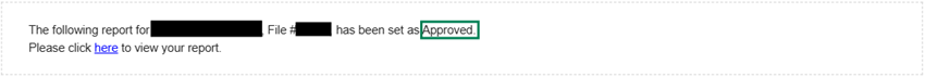 Background Check Sample Approval Email Notice