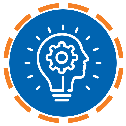 icon with face lightbulb