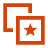 Stack star icon
