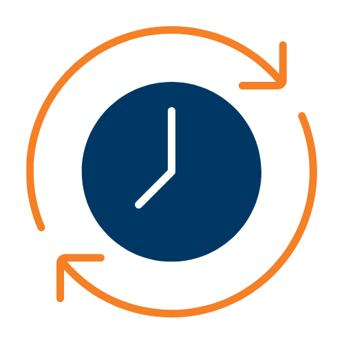 clock with arrows icon