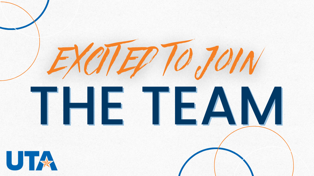 excited to join the team social media graphic