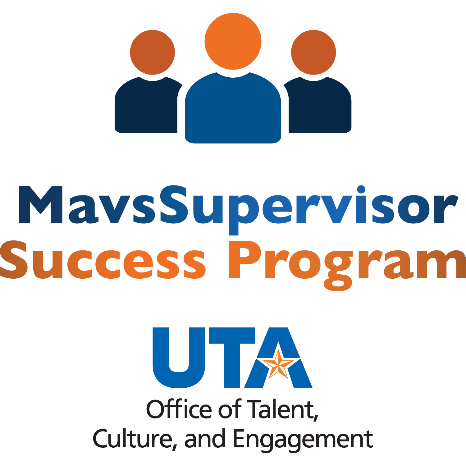 MavsSupervisor Orange and Blue Logo