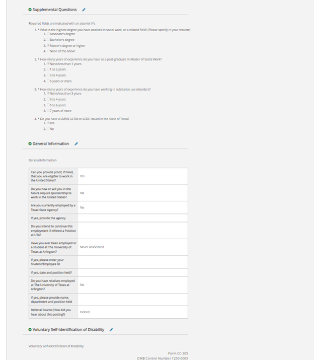 General Information screenshot