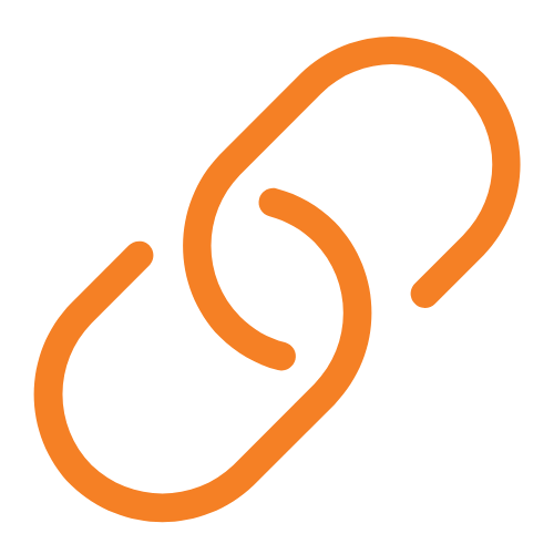 Orange Link Icon