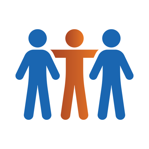People standing together icon