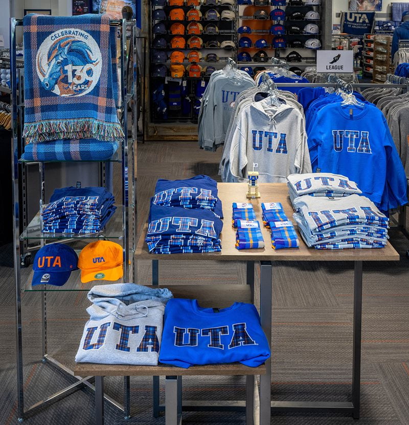 tartan merchandise in the bookstore