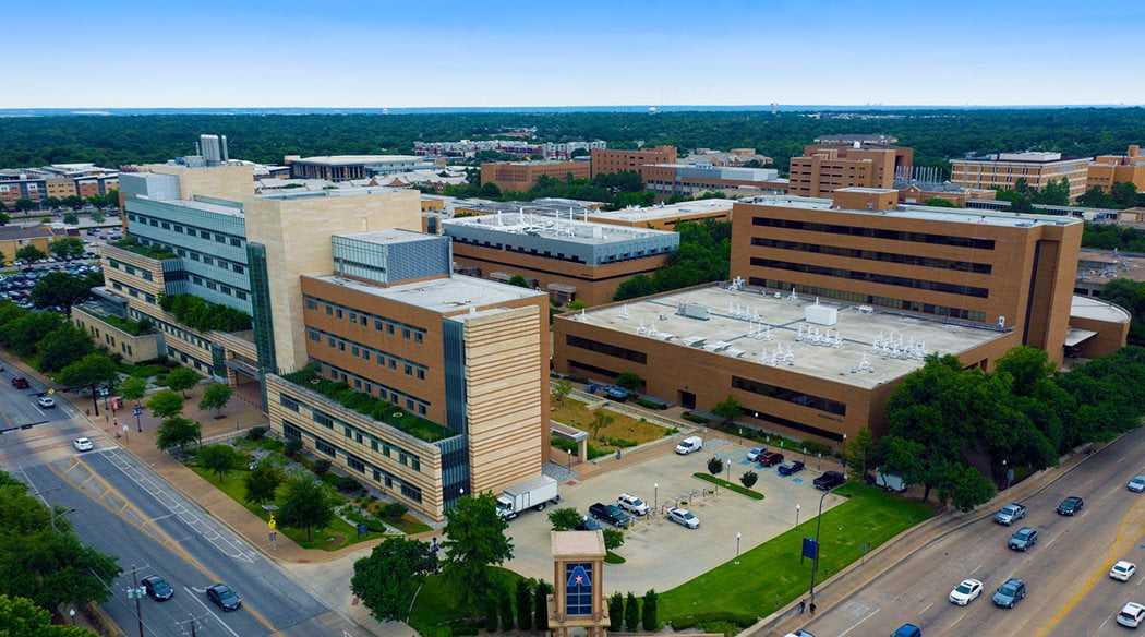 aerial view of erb and uta tower