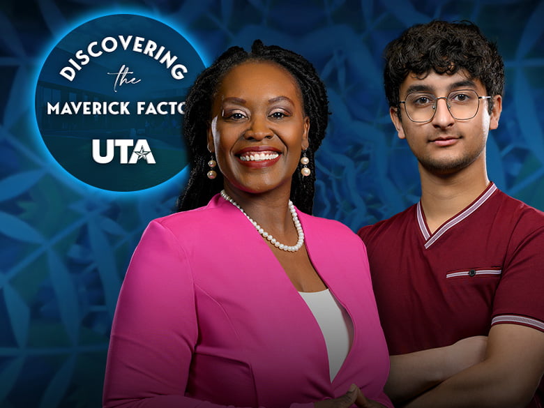 Kay Johnson-Winters, Office of Undergraduate Research Director; and Kritazya Upreti, Undergraduate