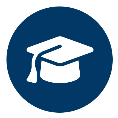 an icon of a graduate cap
