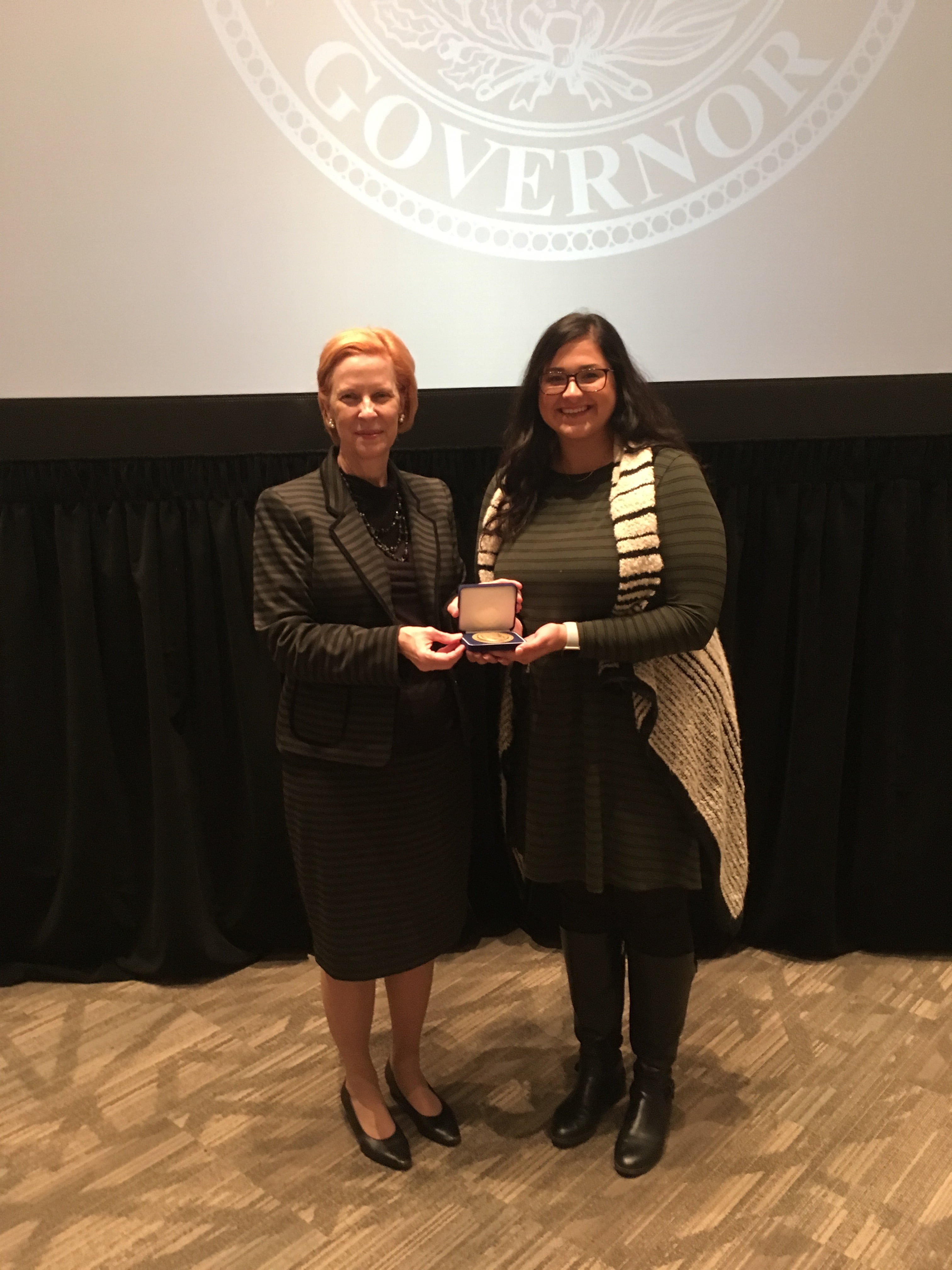 Elisabeth Cawthon, left, and Courtney McKinney