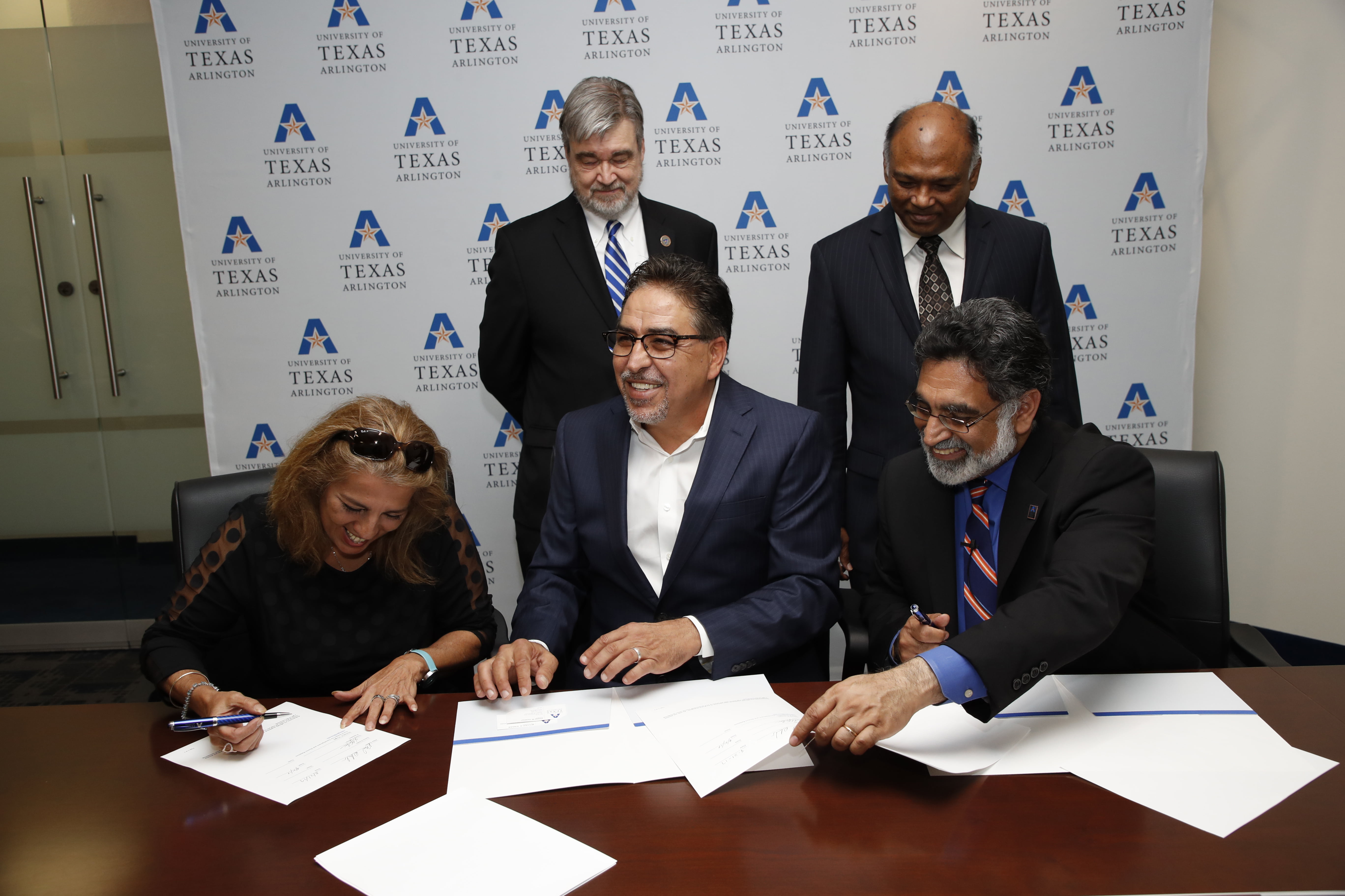 Mike and Sunny Dolabi, Vistasp Karbhari, Peter Crouch, Chandra Subramaniam