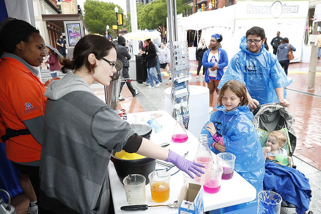 UTA booth at 2019 Main St. Fort Worth Arts Festival