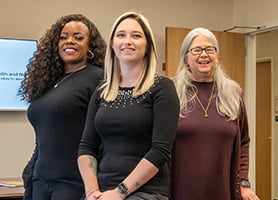 photo of Elanda Douglas, Aspen Drude, and Elizabeth Merwin