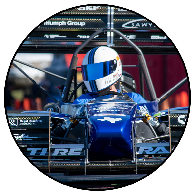 photo of UTA race car