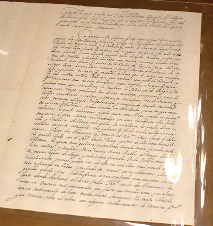 letter written by Alonso de Leon