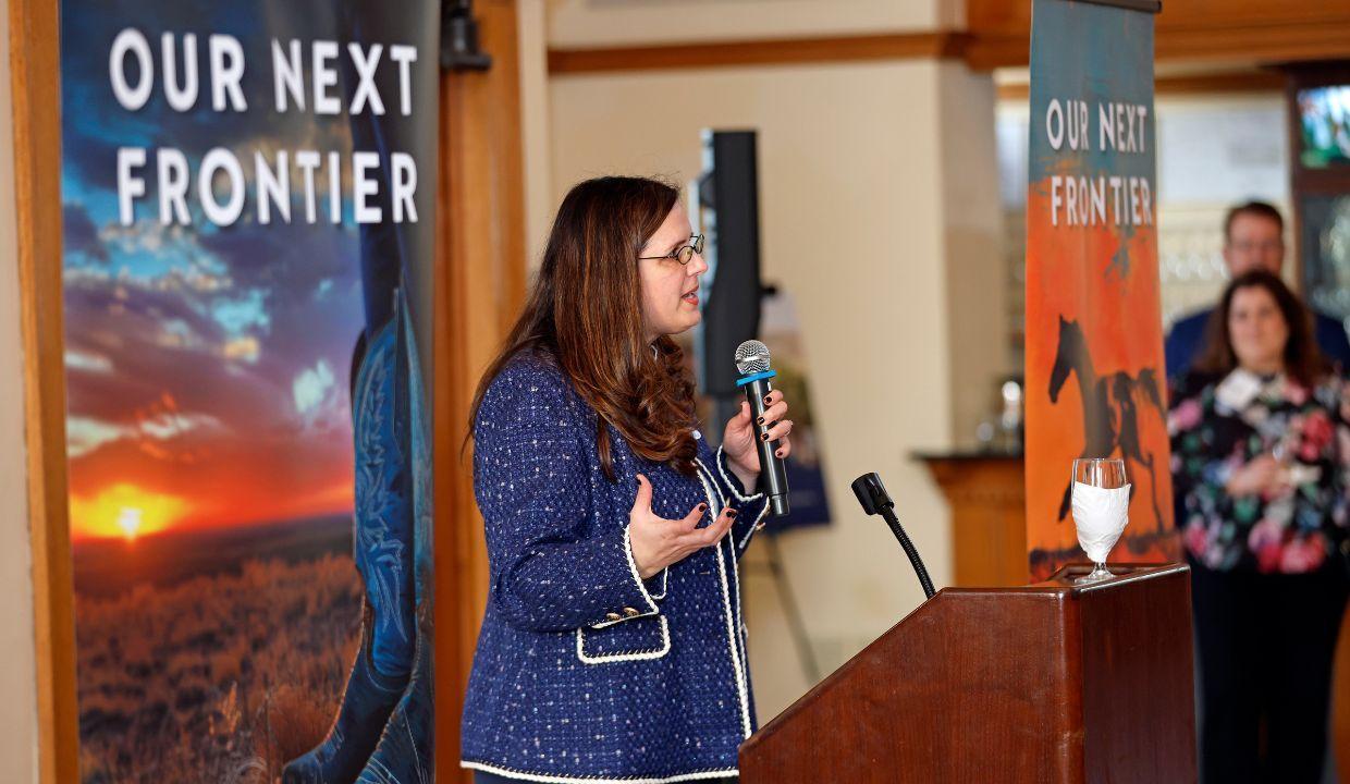 President Cowley speaking