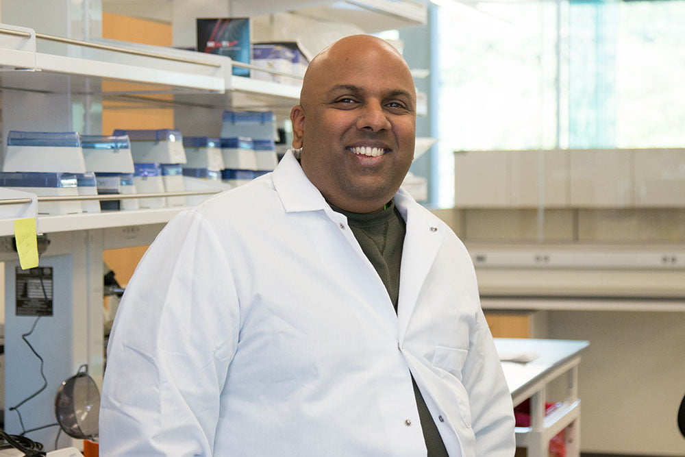 Venu Varanasi, an associate professor in UTA’s Bone-Muscle Research Center