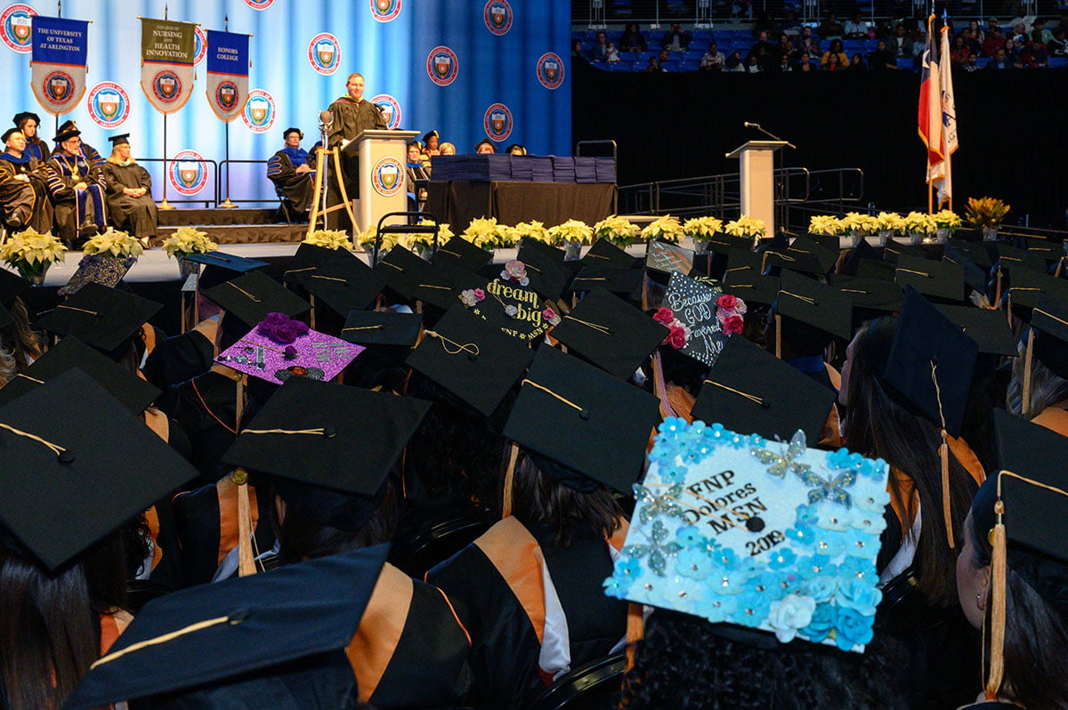 nursing graduates at 2019 nursing commencement ceremony