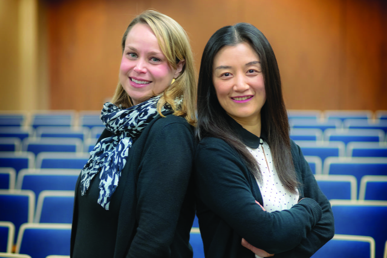 Noelle Fields and Ling Xu, assistant professors in the School of Social Work at The University of Texas at Arlington." width="1280" _languageinserted="true" src="https://cdn.prod.web.uta.edu/-/media/project/website/news/releases/2020/03/fields-xu-ssw.jpeg?la=en