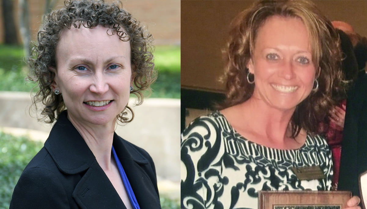 Stephanie Rasmussen (left) and Ericka Robinson-Freeman." width="1201" _languageinserted="true" src="https://cdn.prod.web.uta.edu/-/media/project/website/news/releases/2020/08/ut-regents-award.jpg?la=en