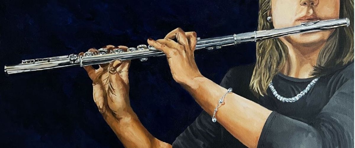 Flute and Pearls, a Best of Show award winner at the 2021 State Fair of Texas" src="https://cdn.prod.web.uta.edu/-/media/project/website/news/releases/2021/10/milburn-flute-pearls-portrait.jpg?la=en" _languageinserted="true